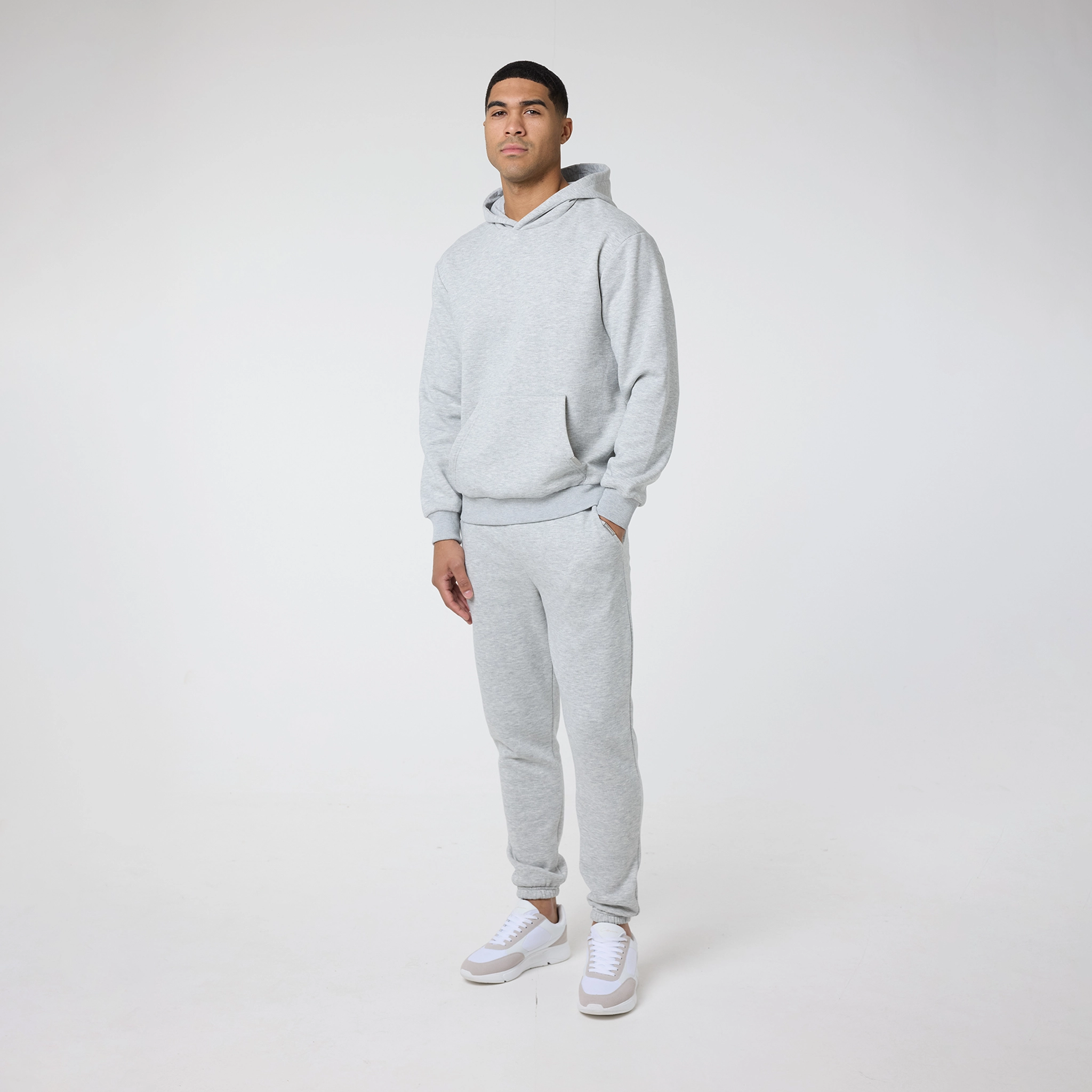 Relaxed Fit Tracksuit | Grey Marl