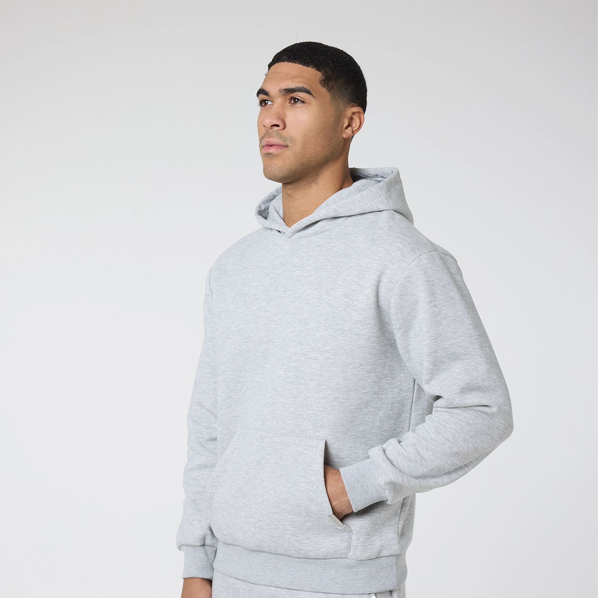 Relaxed Fit Tracksuit | Grey Marl