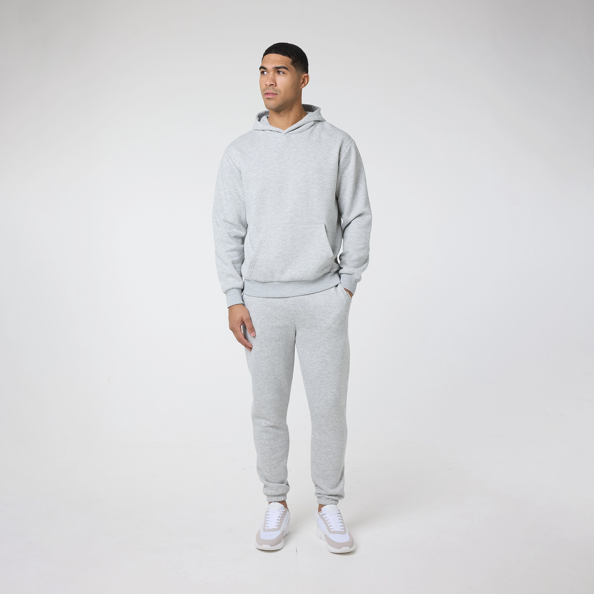 Relaxed Fit Tracksuit | Grey Marl