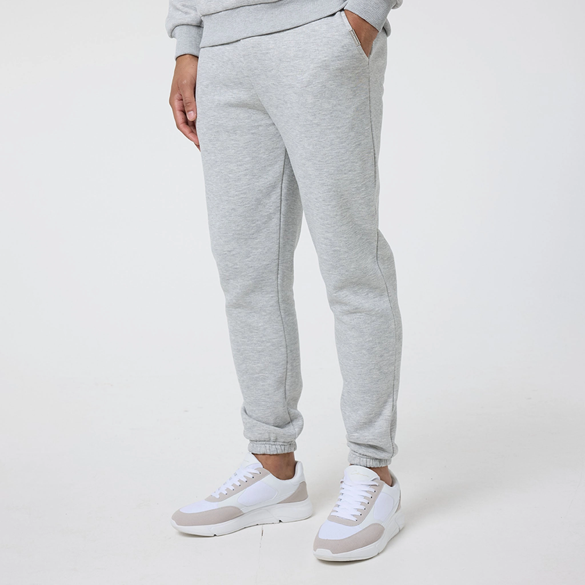 Relaxed Fit Tracksuit | Grey Marl