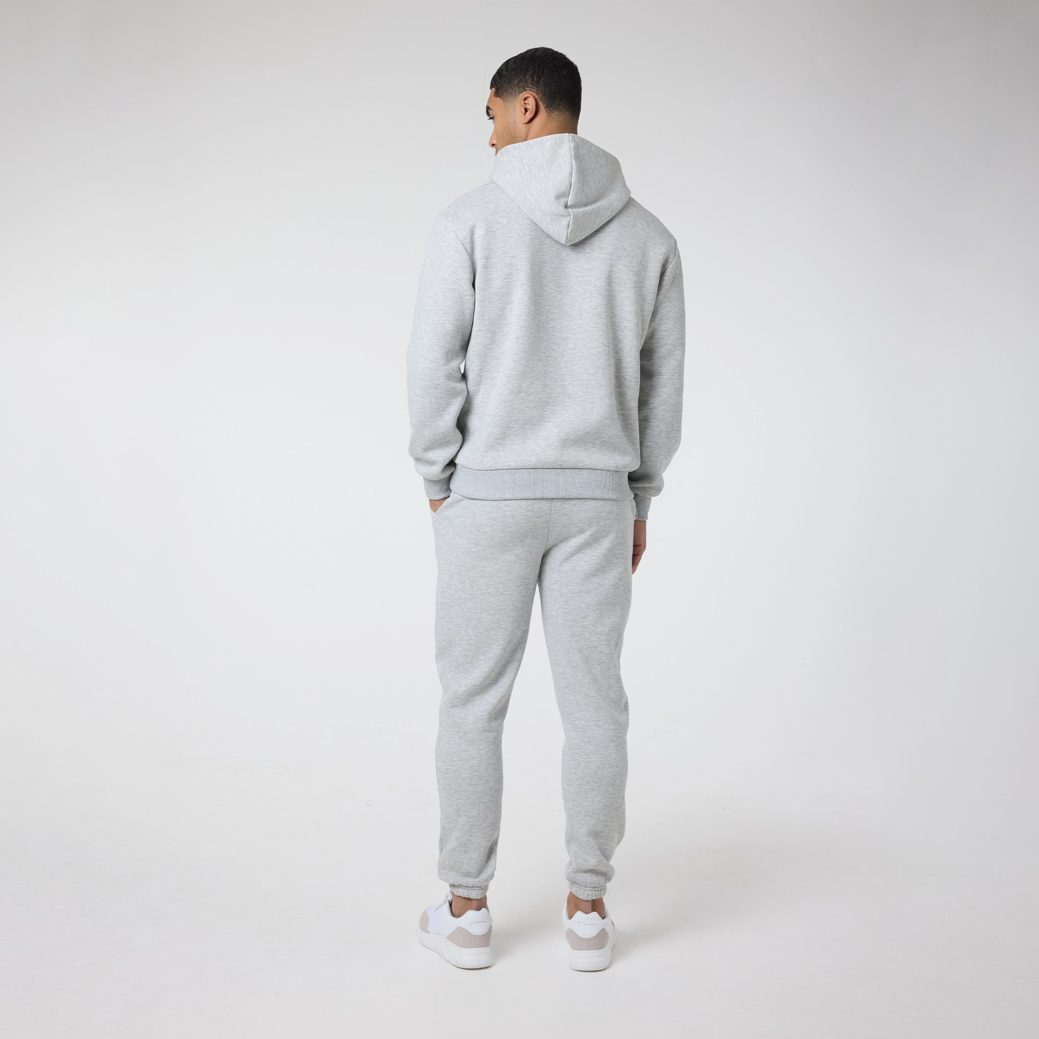 Relaxed Fit Tracksuit | Grey Marl