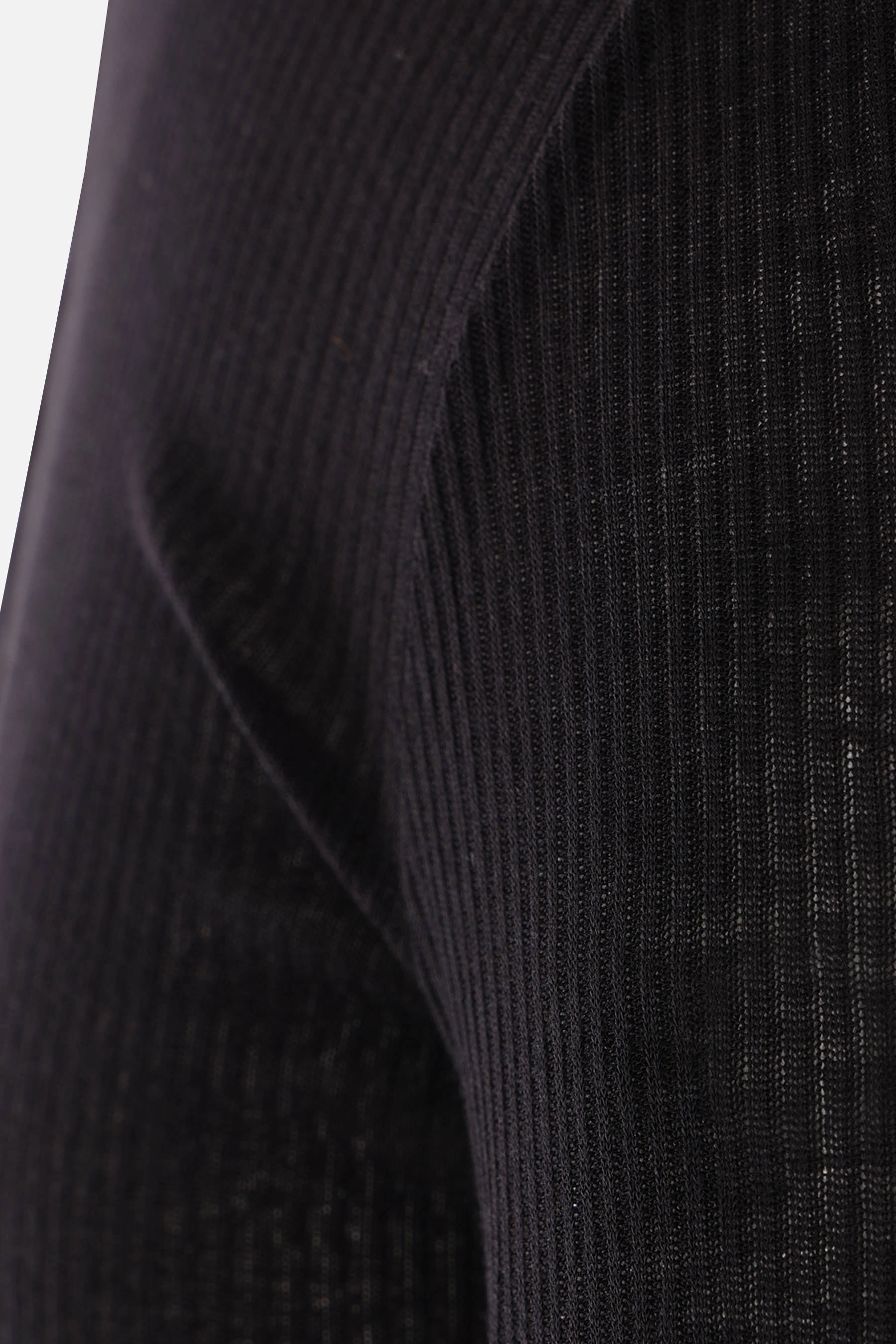 ribbed jersey long-sleeved t-shirt