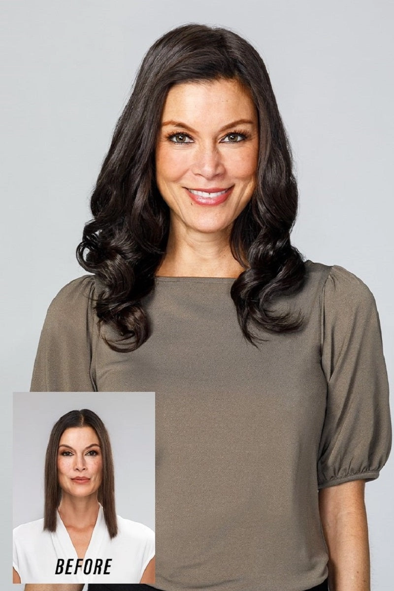 Sale - XBC - Jon Renau Toppers - EasiPart T HD 18" (#391) - Color: 8/30 (Cocoa Twist)