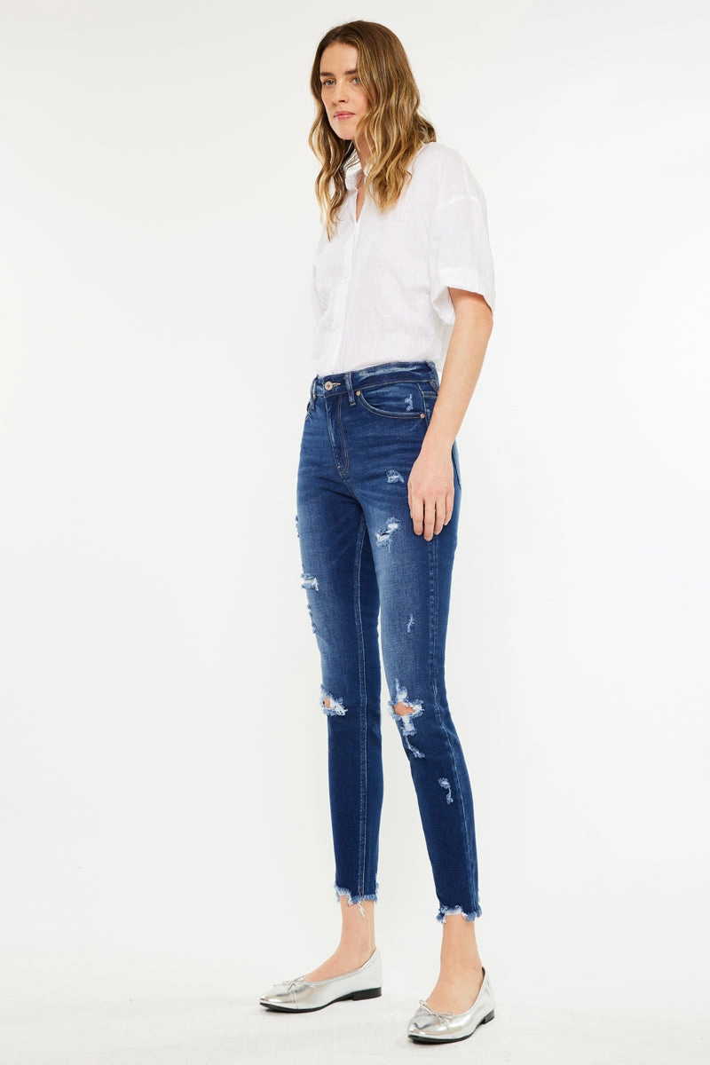 Samantha High Rise Ankle Skinny Jeans