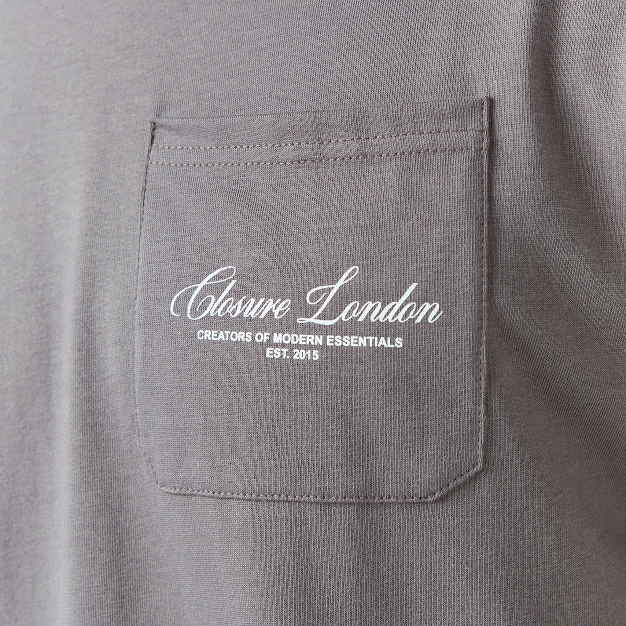 Script Logo Pocket T-Shirt | Brown