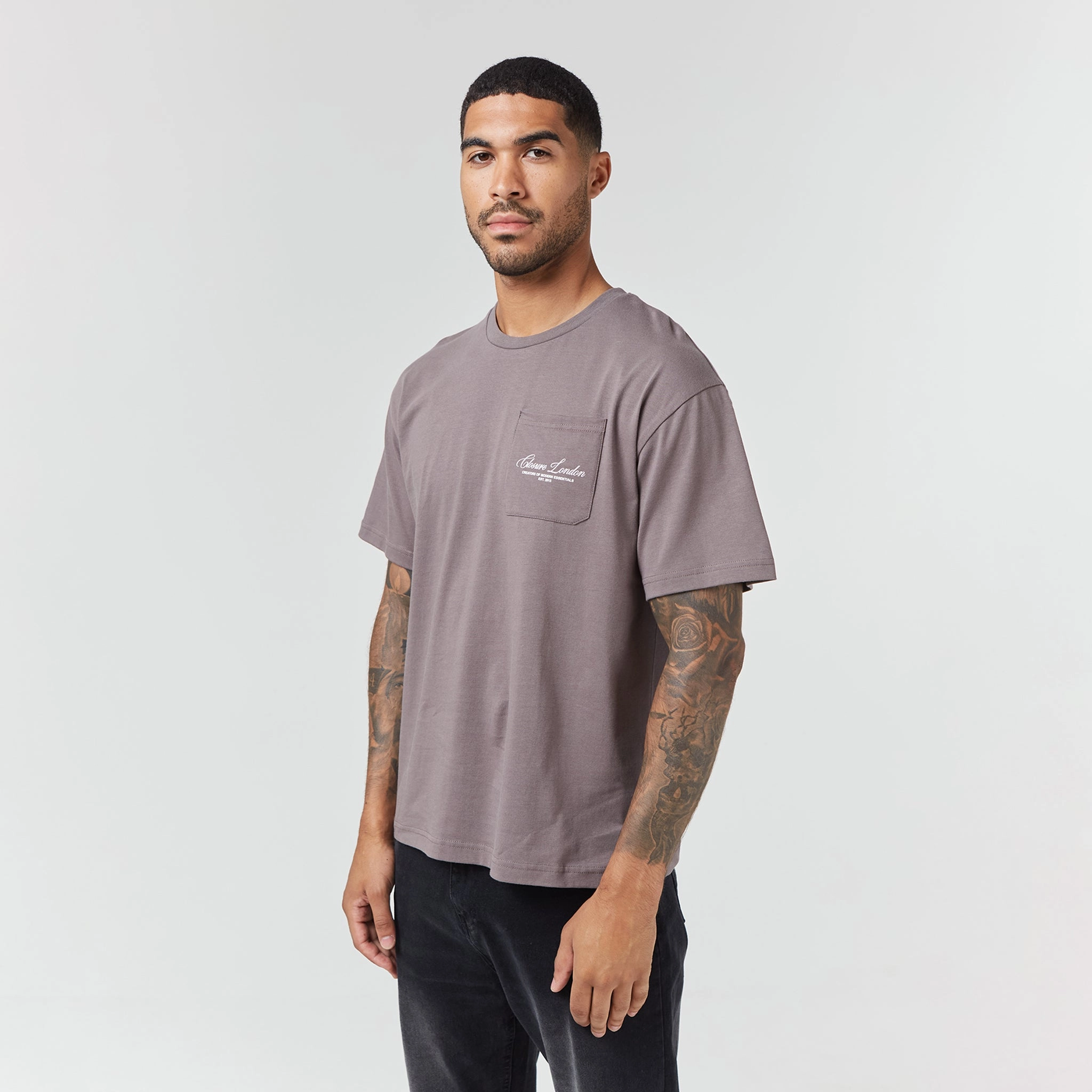 Script Logo Pocket T-Shirt | Brown