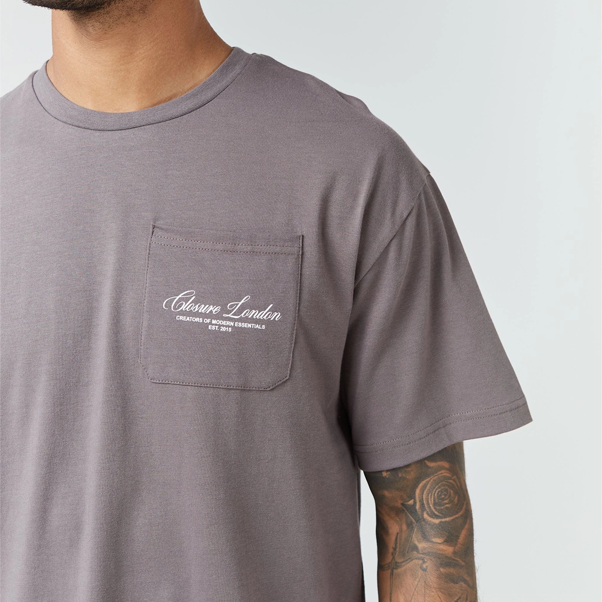 Script Logo Pocket T-Shirt | Brown