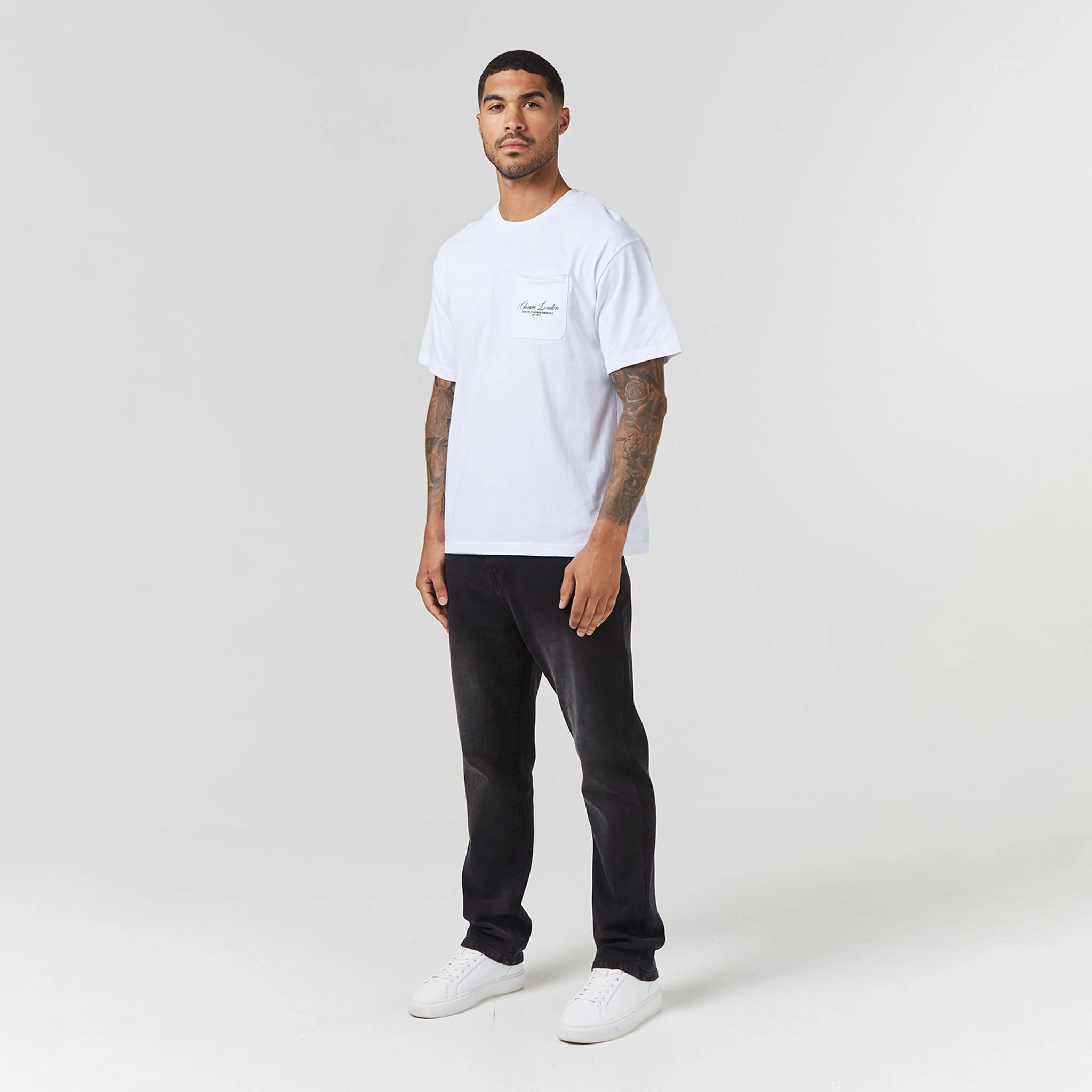 Script Logo Pocket T-Shirt | White