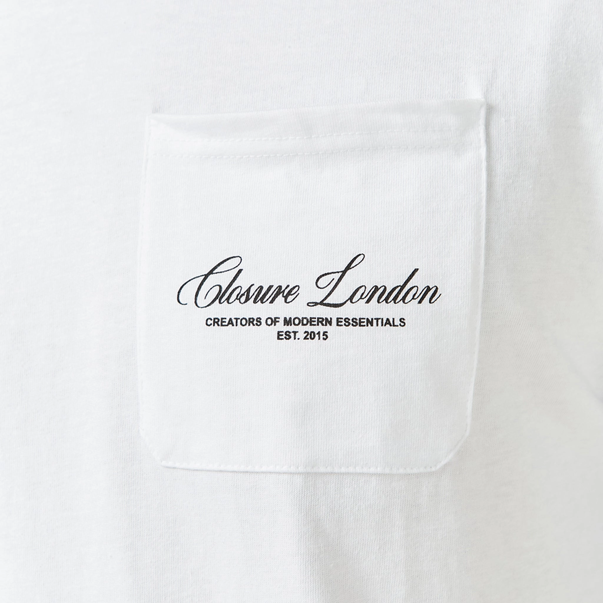 Script Logo Pocket T-Shirt | White