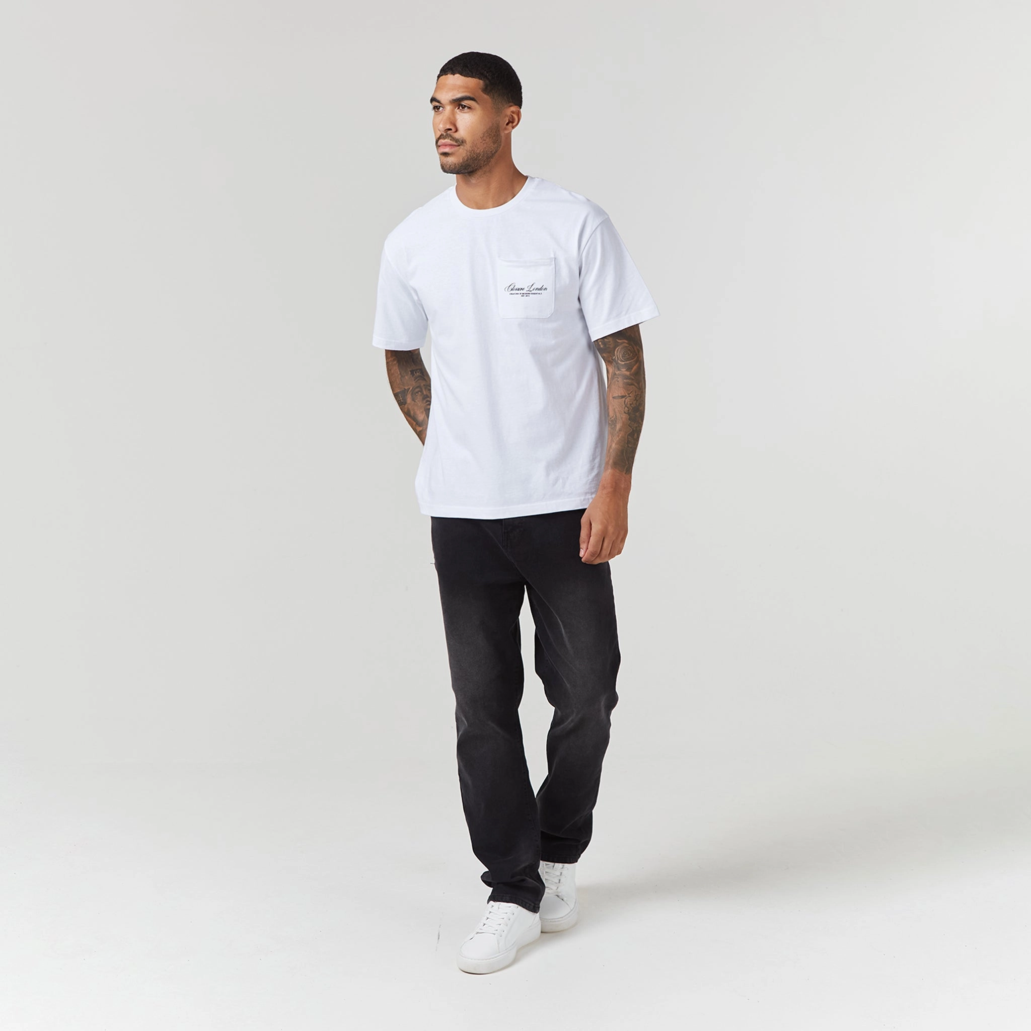 Script Logo Pocket T-Shirt | White