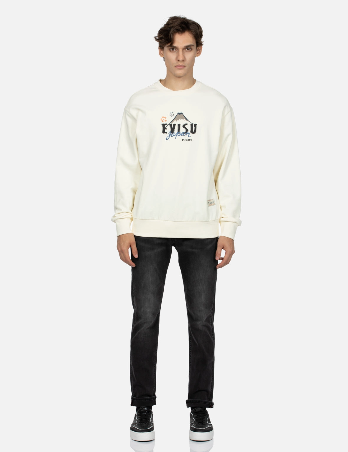 Seagull Print Flex Skinny Denim Jeans #2028