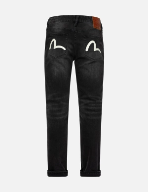 Seagull Print Flex Skinny Denim Jeans #2028