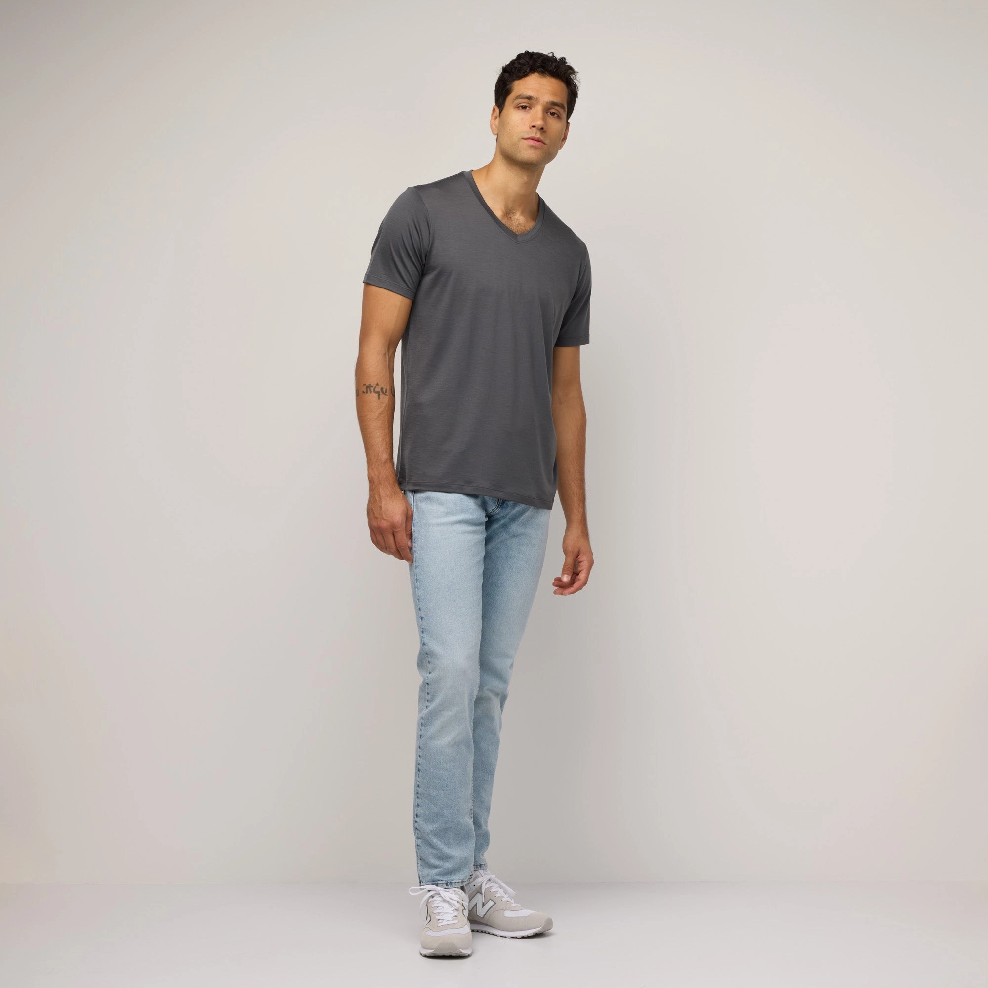 Signature Deep V-Neck Tee