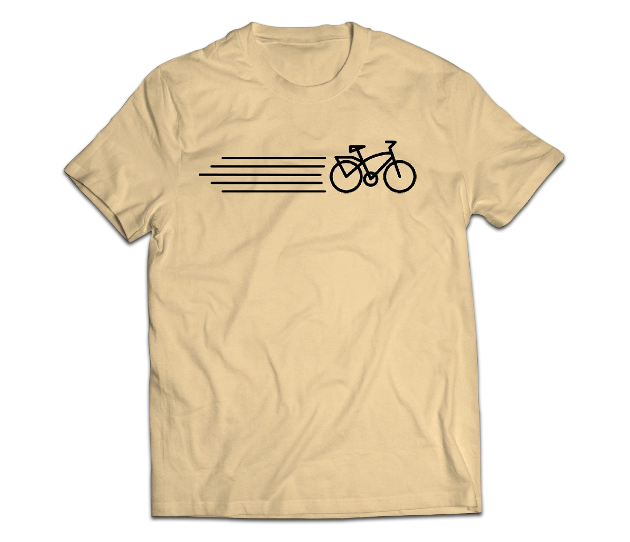 sixthreezero EVRYjourney Premium Short Sleeve Crew Papyrus Black 100% Cotton Unisex Shirt