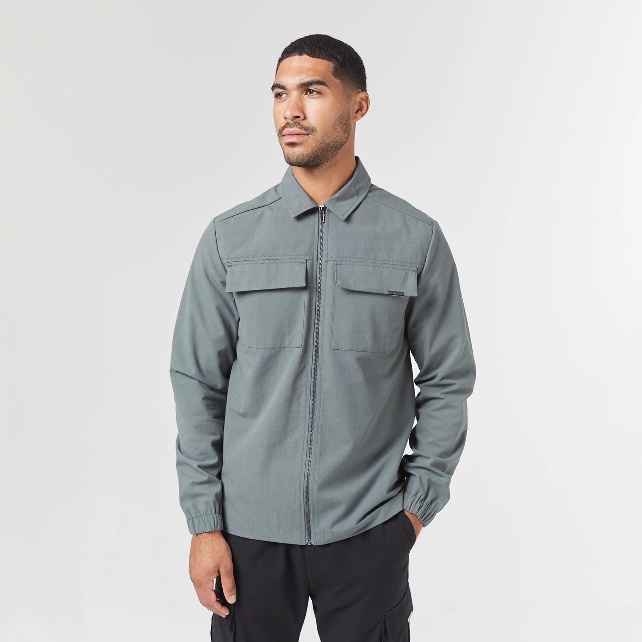 Smart Utility Overshirt | Khaki