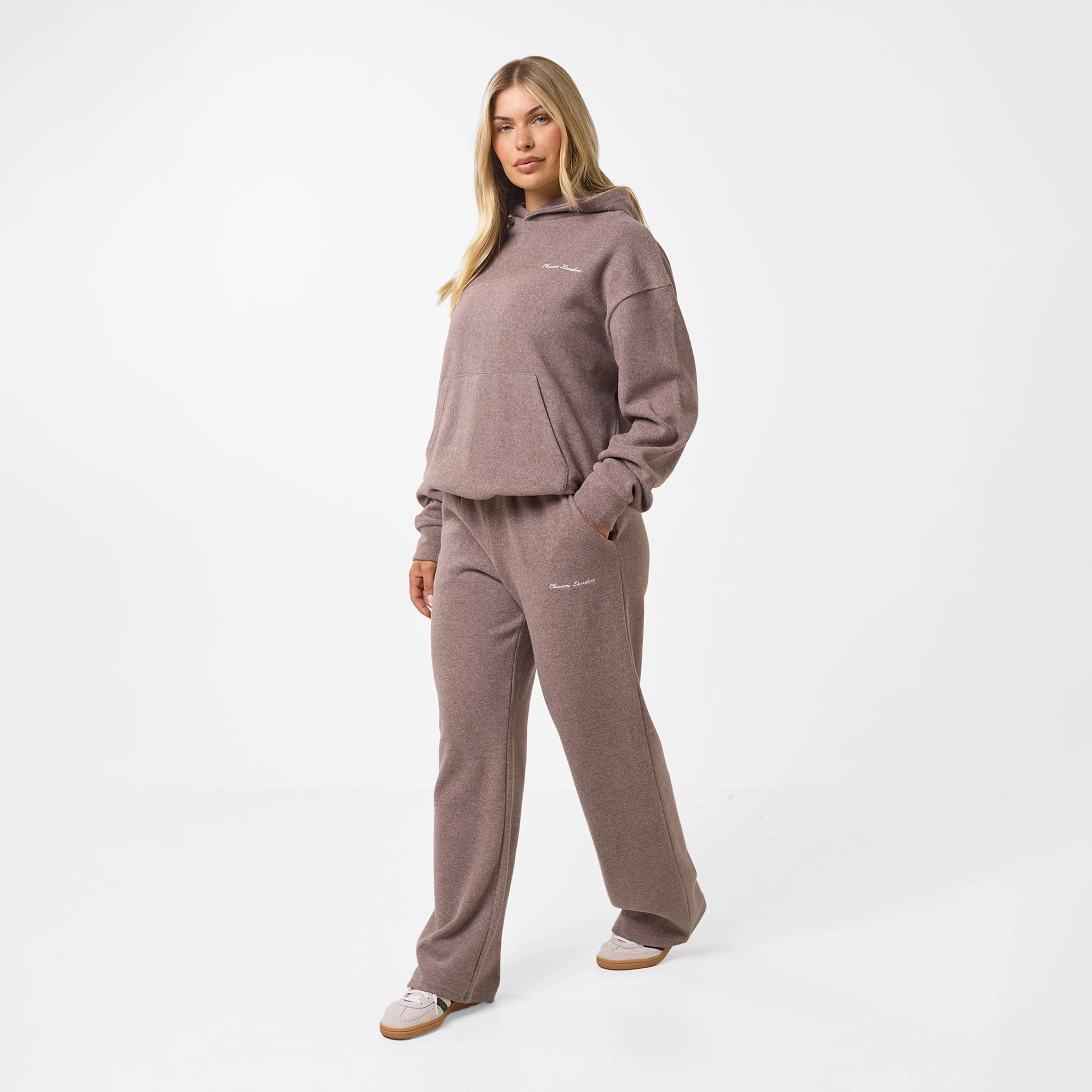 Soft Knit Tracksuit I Brown