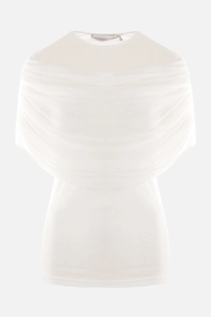 Sonora Veiled ribbed jersey t-shirt
