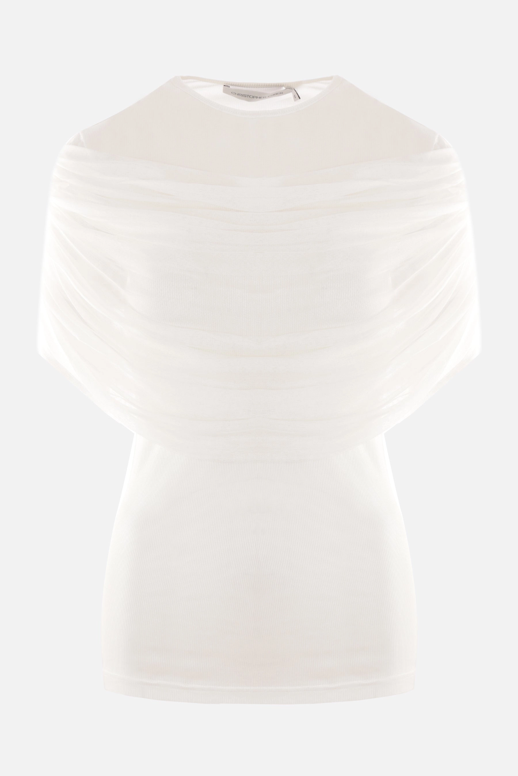 Sonora Veiled ribbed jersey t-shirt