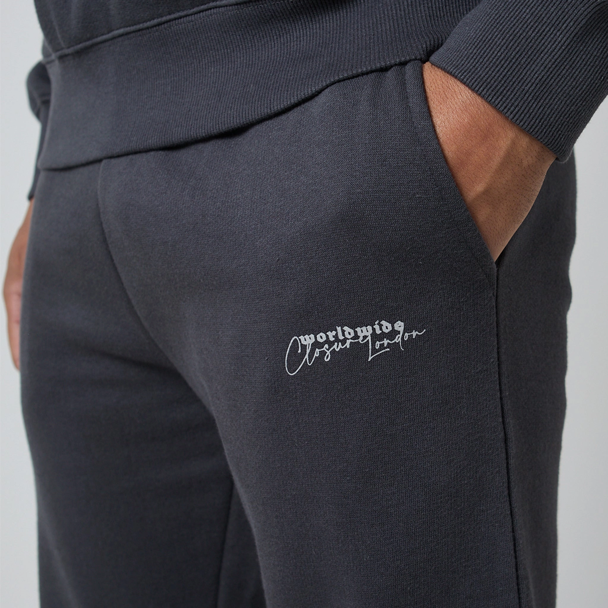 Stacked Varsity Tracksuit | Charcoal
