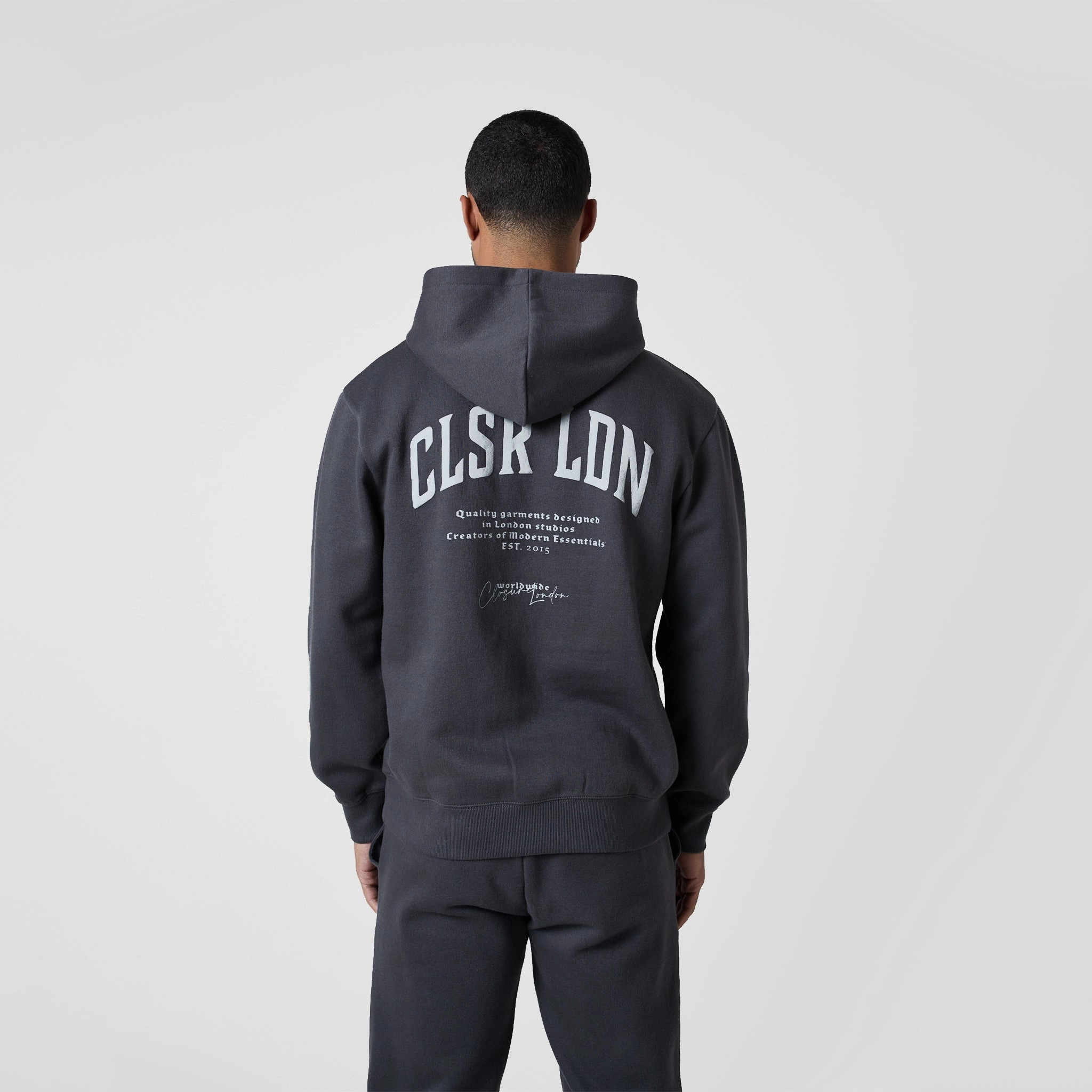 Stacked Varsity Tracksuit | Charcoal
