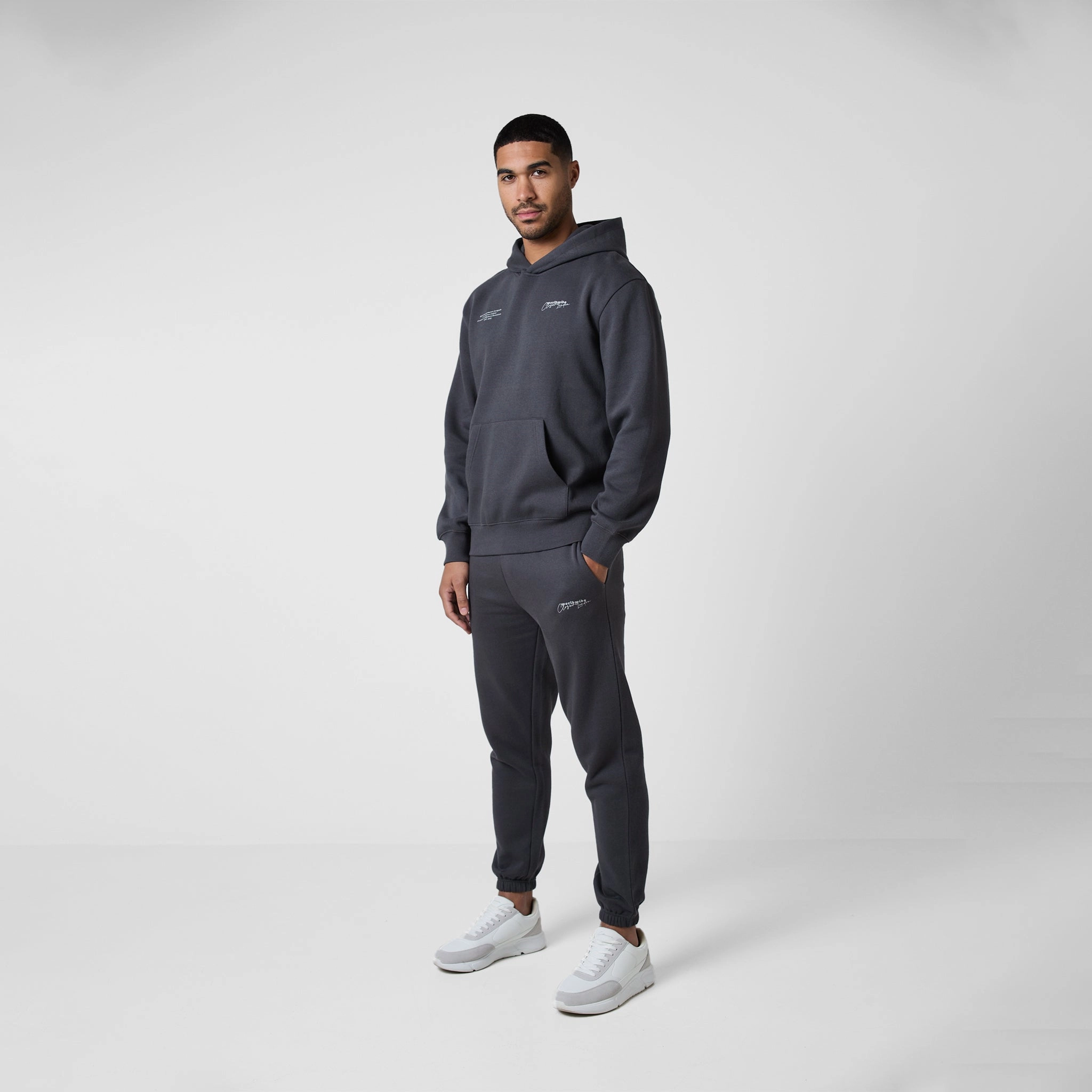 Stacked Varsity Tracksuit | Charcoal