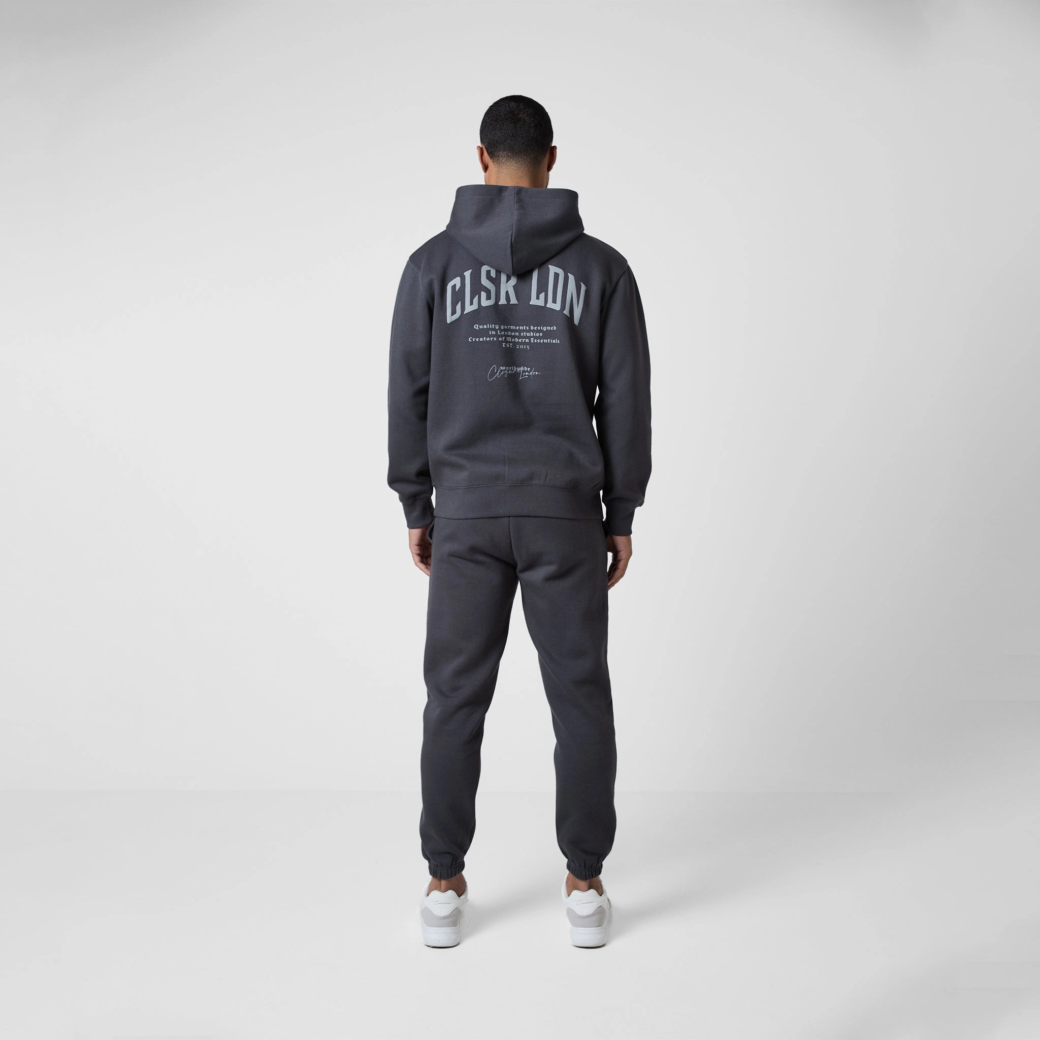 Stacked Varsity Tracksuit | Charcoal