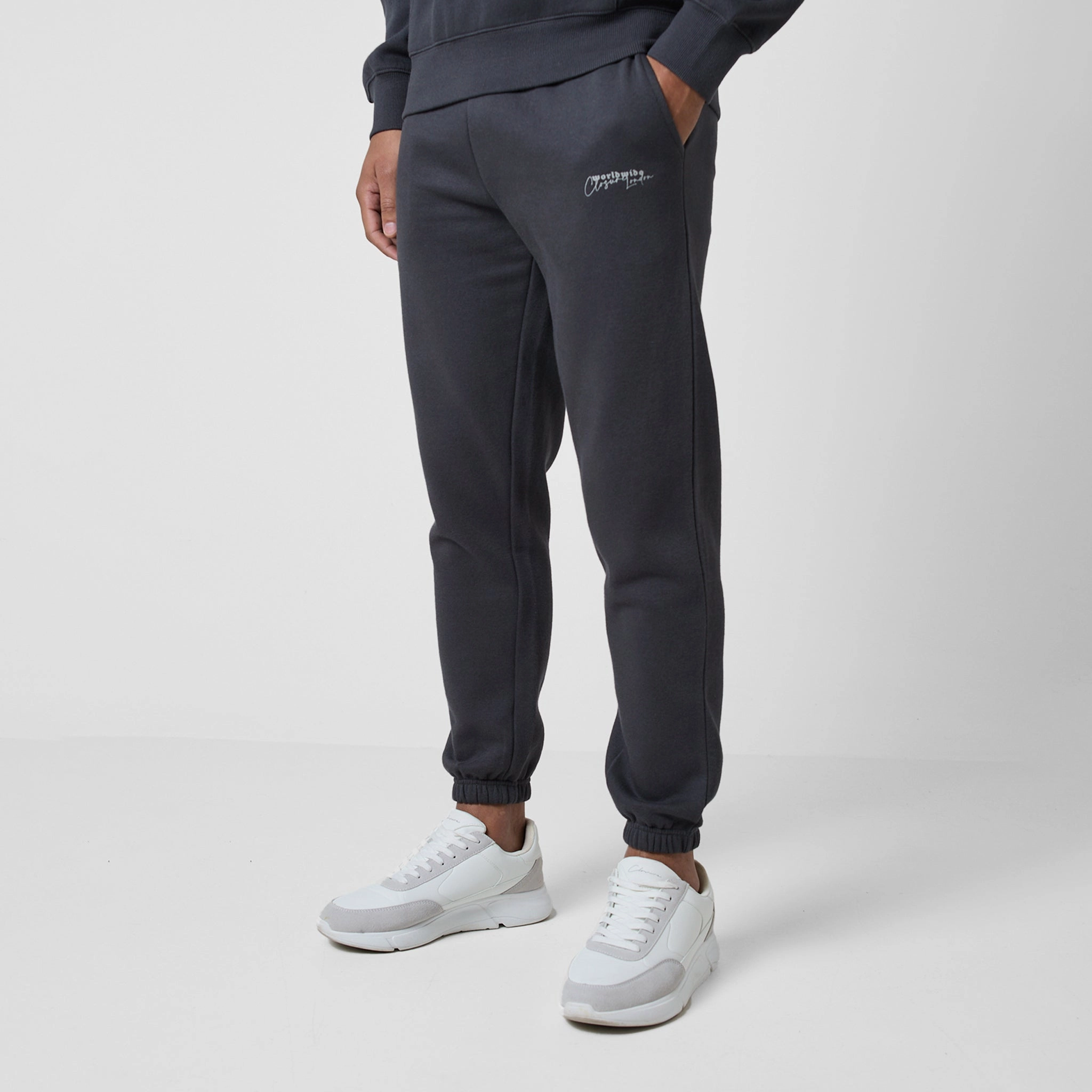 Stacked Varsity Tracksuit | Charcoal