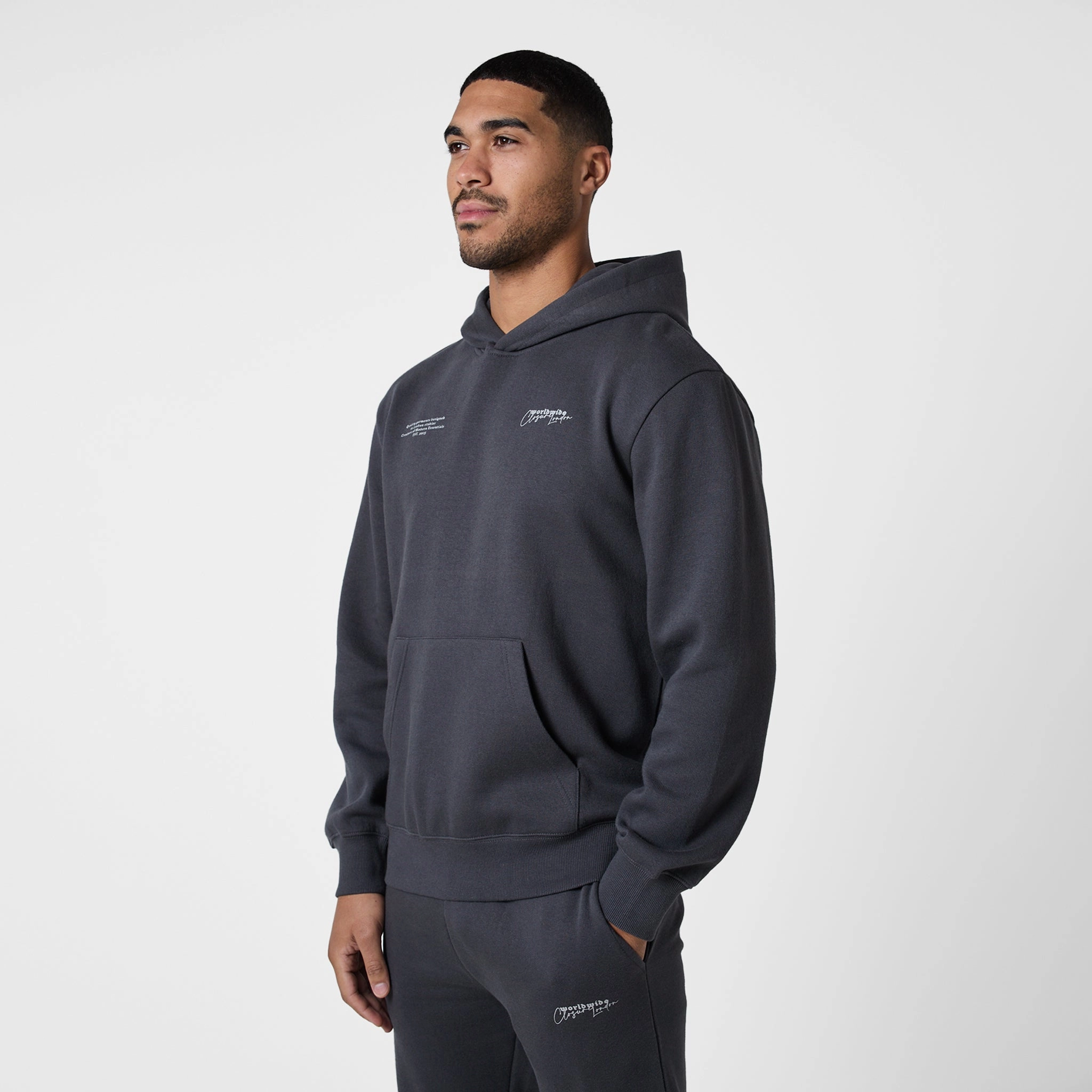 Stacked Varsity Tracksuit | Charcoal