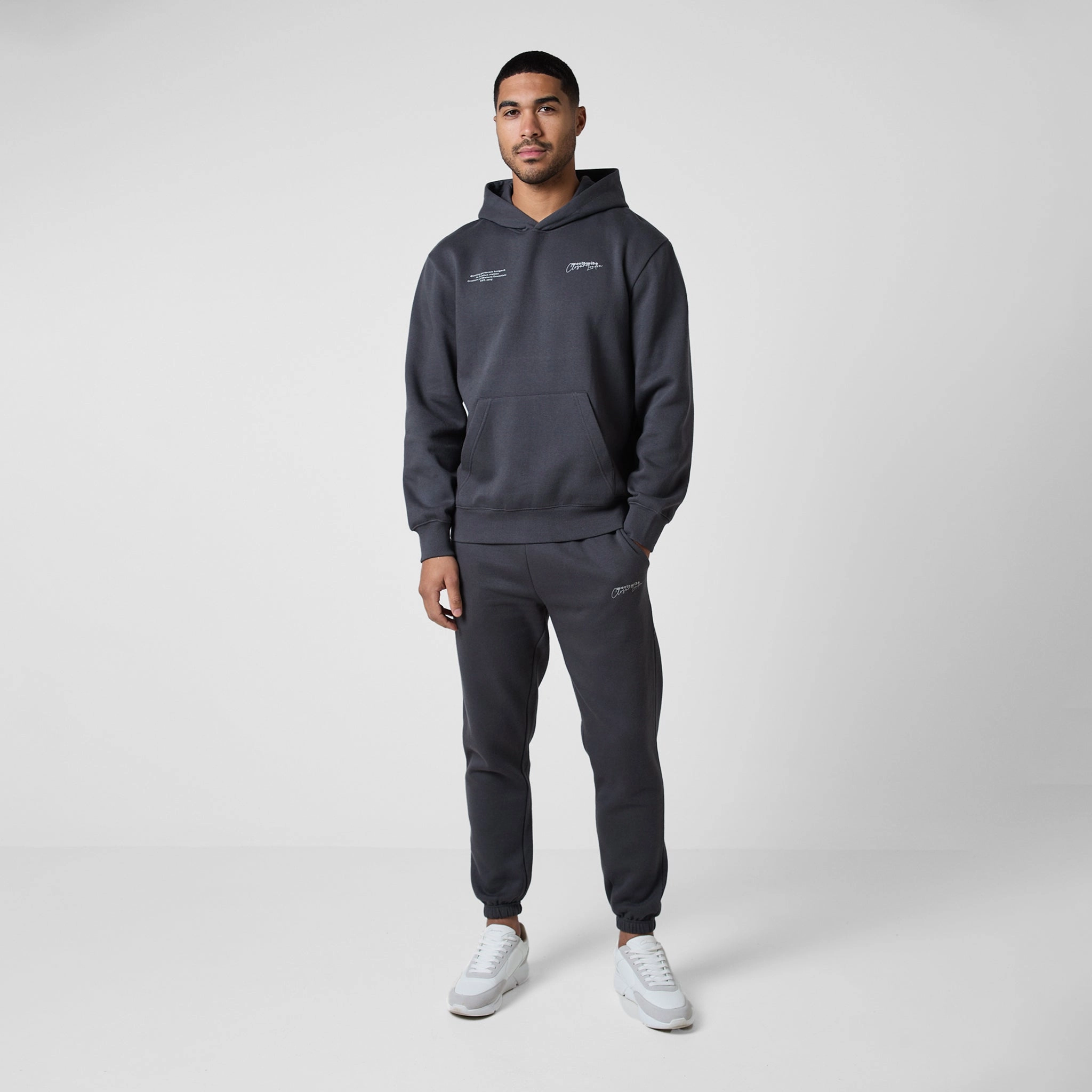 Stacked Varsity Tracksuit | Charcoal