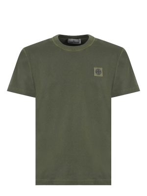 Stone Island Logo Patch Short-Sleeved T-Shirt