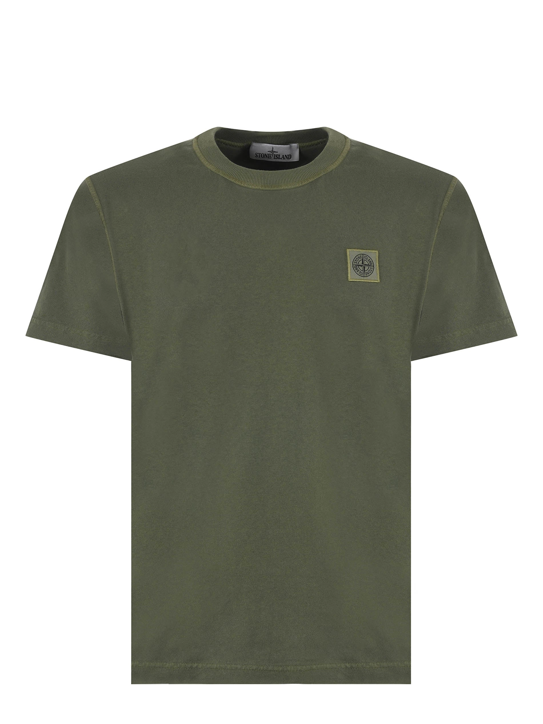 Stone Island Logo Patch Short-Sleeved T-Shirt