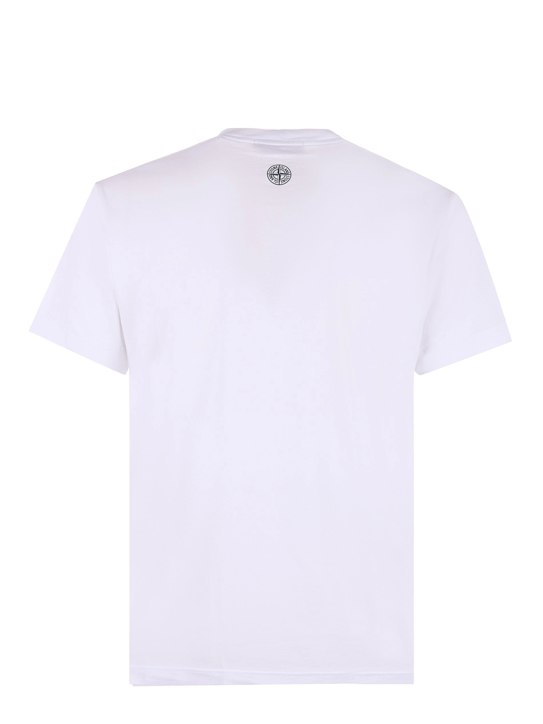 Stone Island Logo Printed Short Sleeved T-Shirt