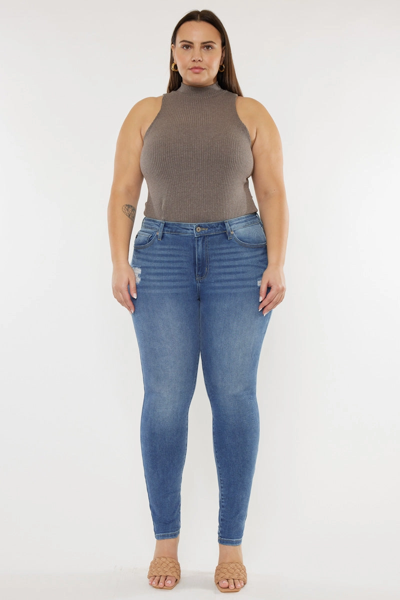 Storm High Rise Super Skinny Jeans (Plus Size)