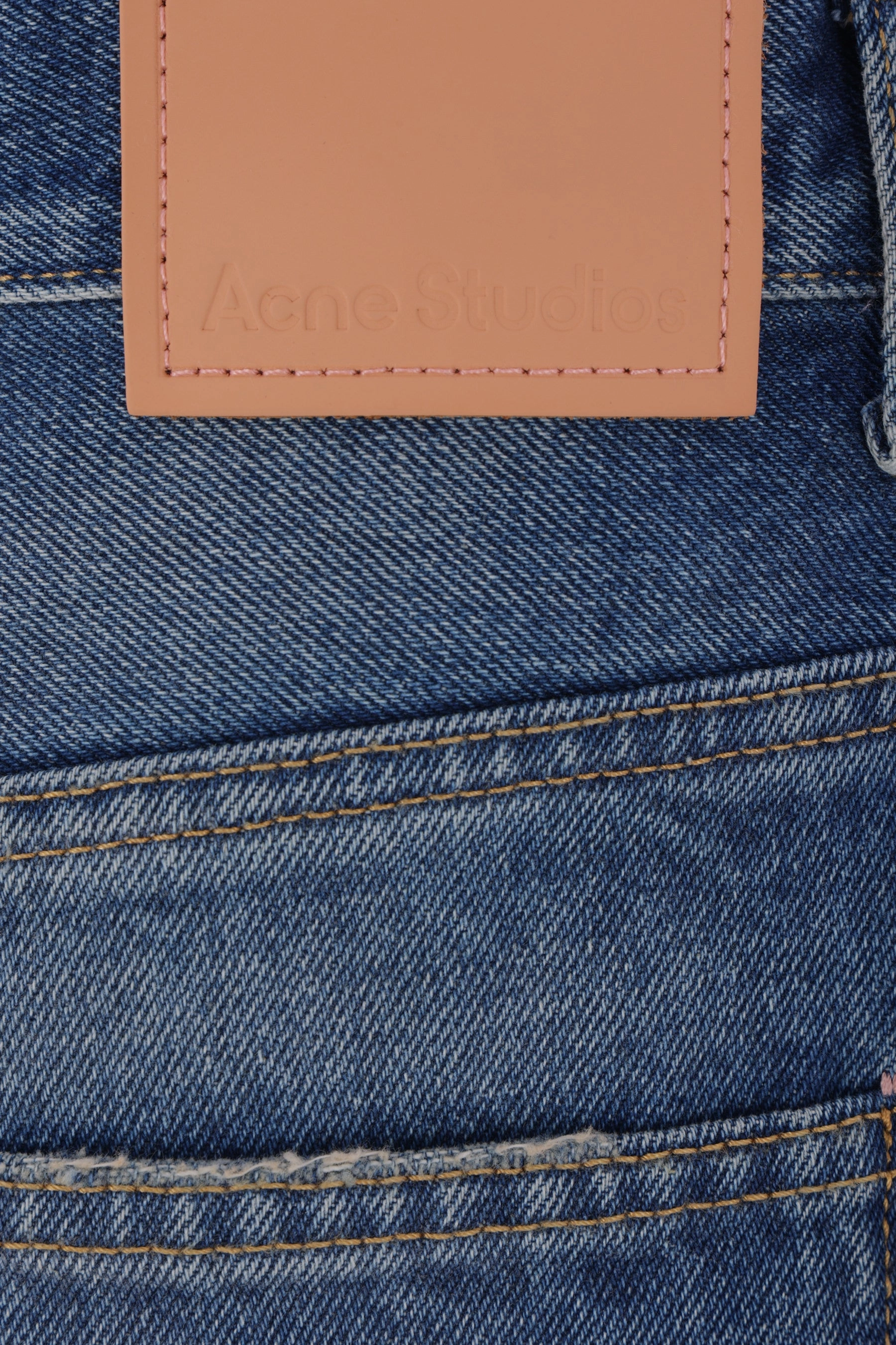 straight-leg denim jeans