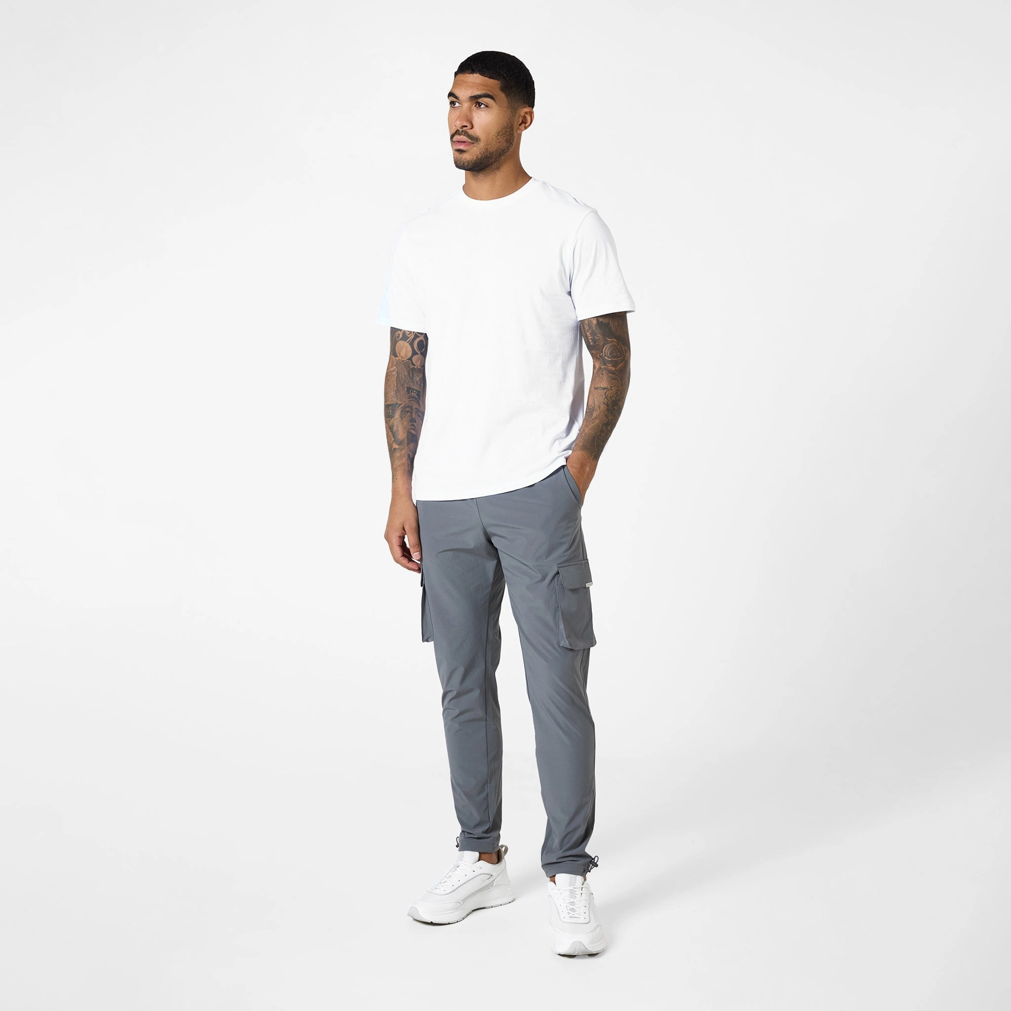 Stretch Tech Cargo Pant | Mid Grey