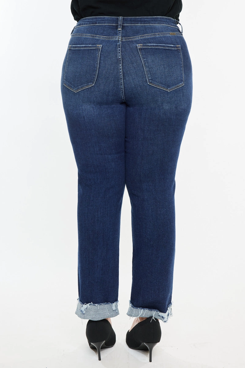 Sydney Essentials Mid Rise Slim Straight Leg Jeans (Plus)