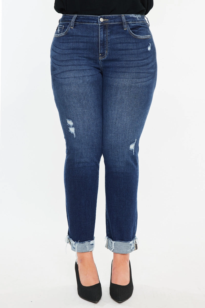Sydney Essentials Mid Rise Slim Straight Leg Jeans (Plus)