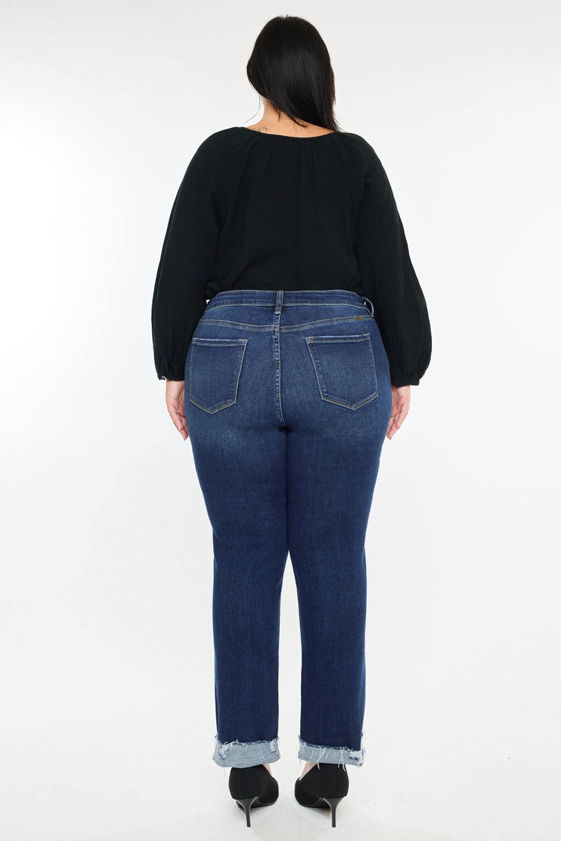 Sydney Essentials Mid Rise Slim Straight Leg Jeans (Plus)