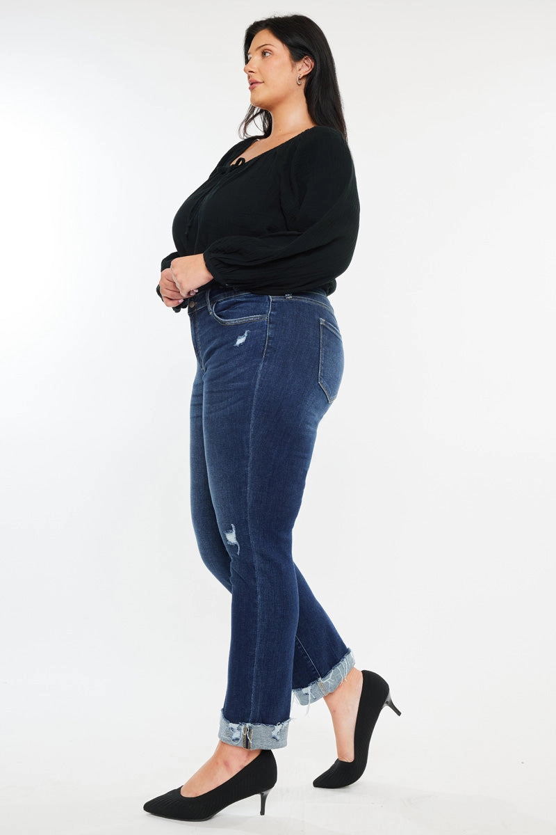Sydney Essentials Mid Rise Slim Straight Leg Jeans (Plus)