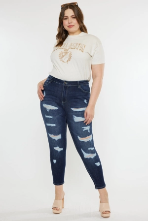 Tanya High Rise Super Skinny Jeans (Plus Size)
