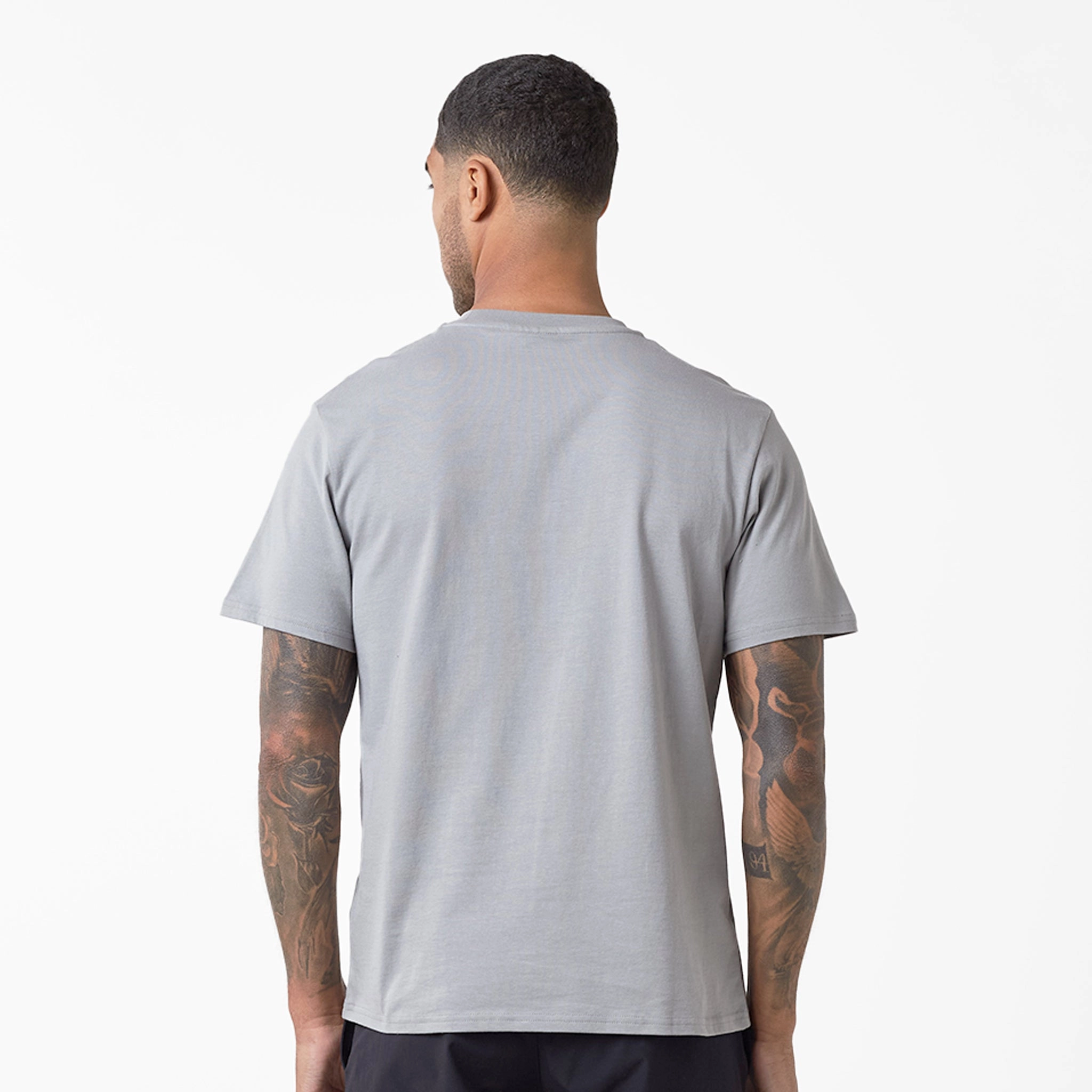 Tech Nylon Pocket T-Shirt | Grey Black