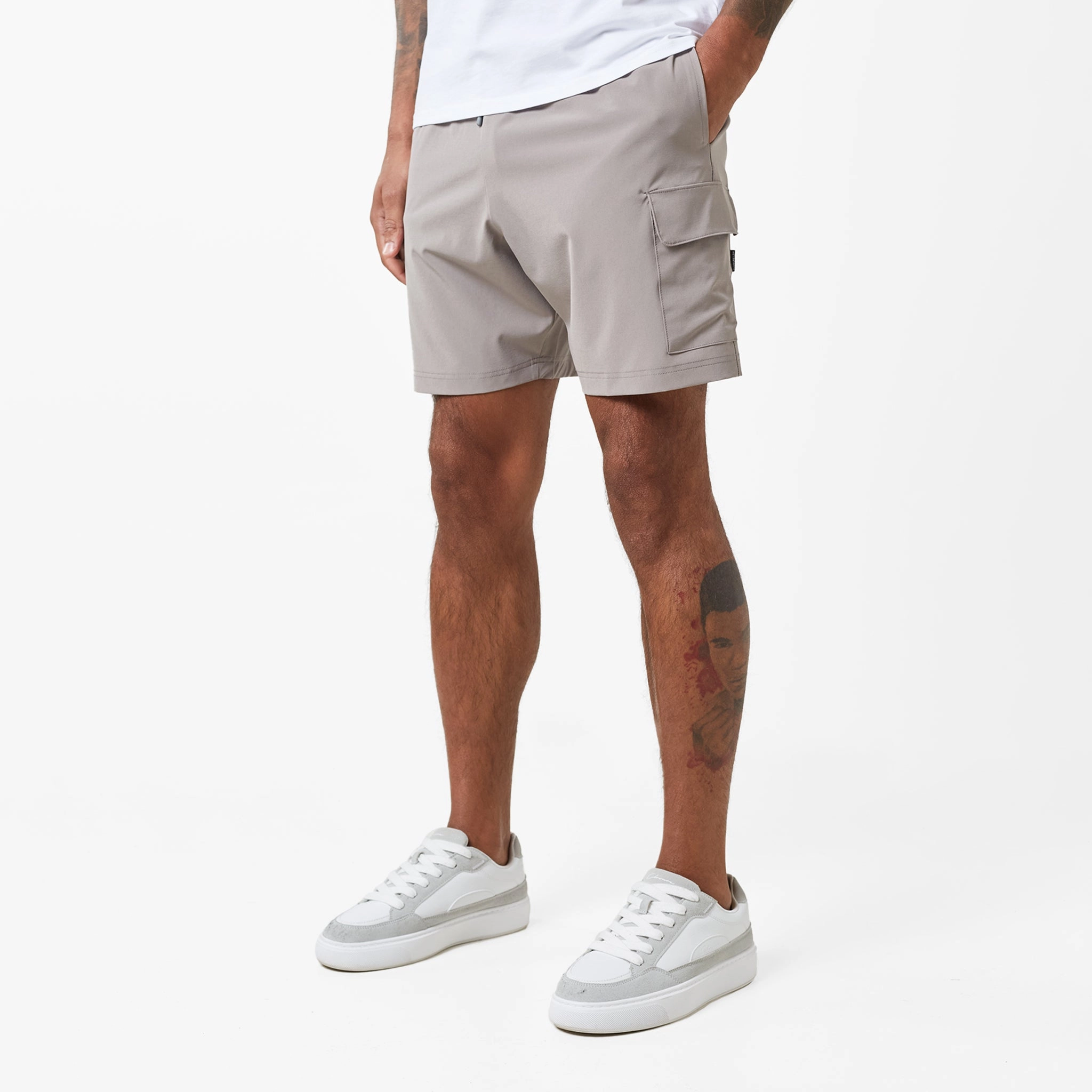 Tech Pocket Twinset | White Stone