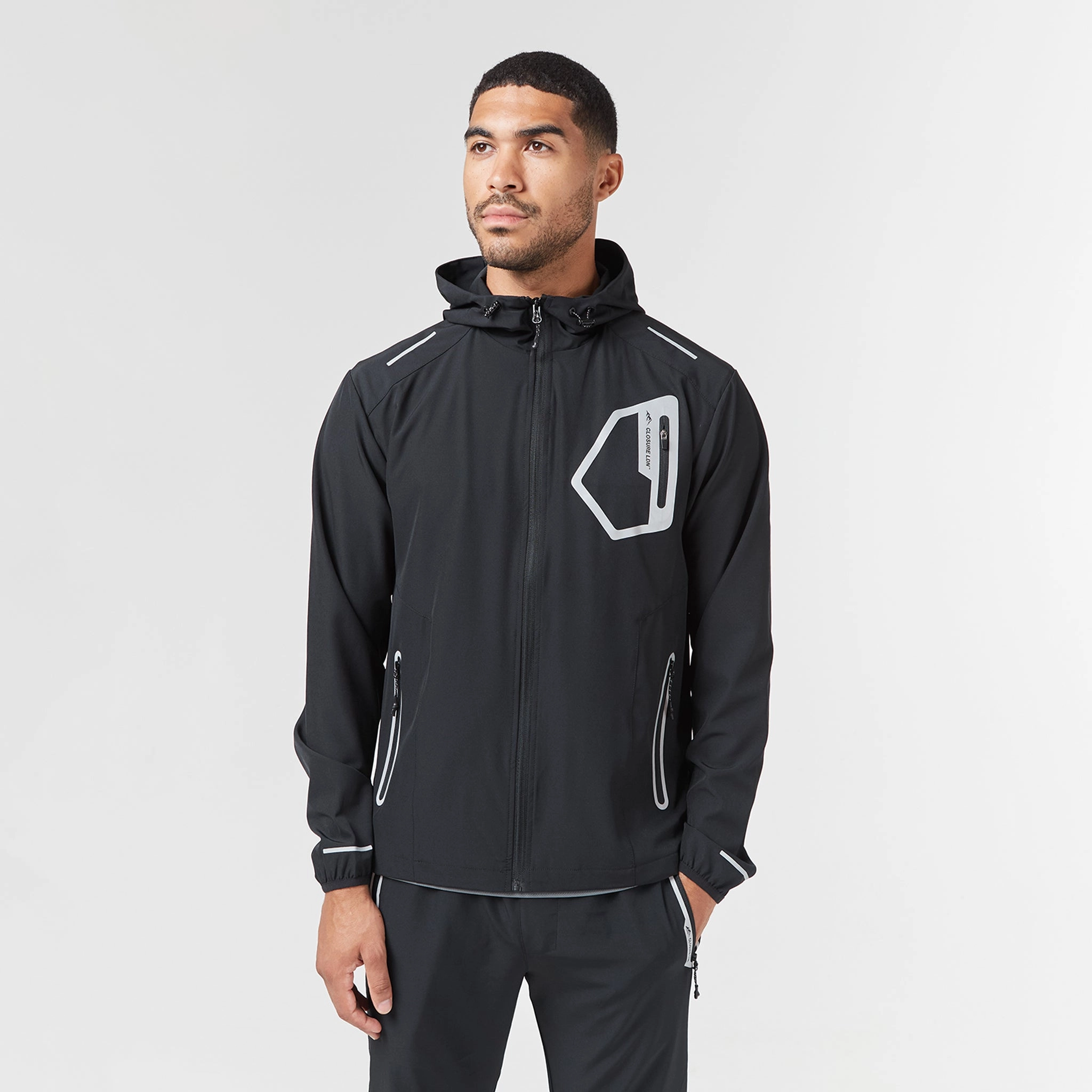 Tech Pocket Windbreaker | Black