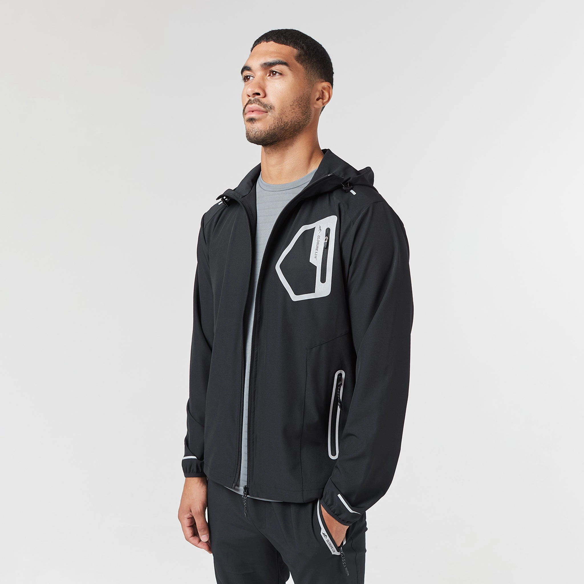 Tech Pocket Windbreaker | Black