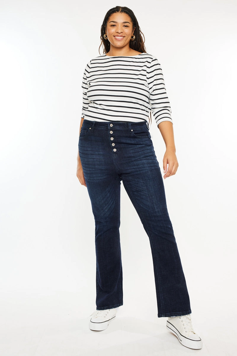 Teresa High Rise Bootcut Jeans (Plus Size)