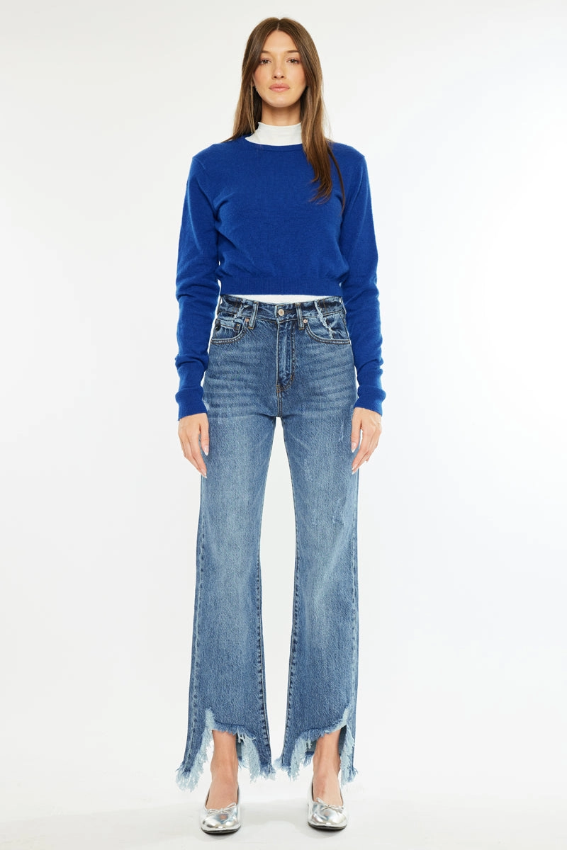Tess High Rise Straight Leg Jeans
