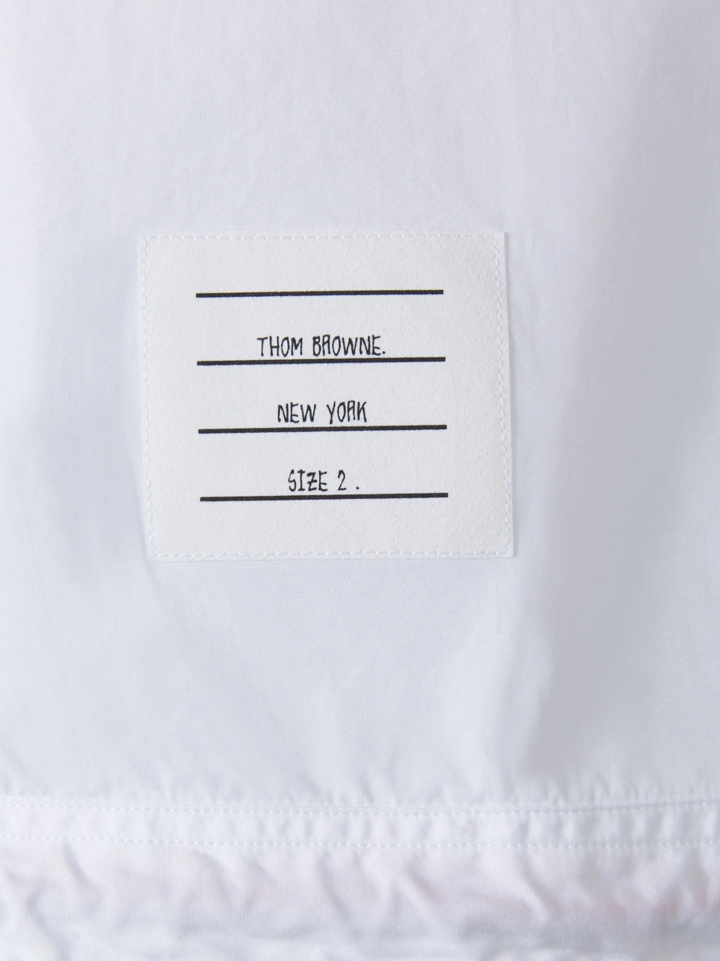 Thom Browne Logo Patch Short-Sleeved Shirt
