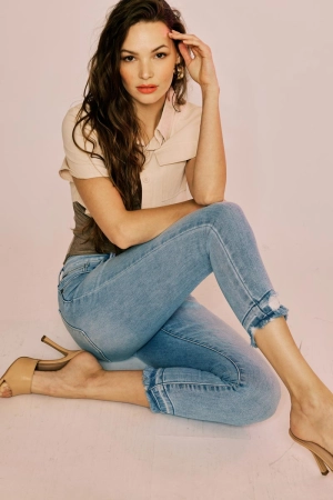 Thomasin High Rise Cropped Skinny Jeans