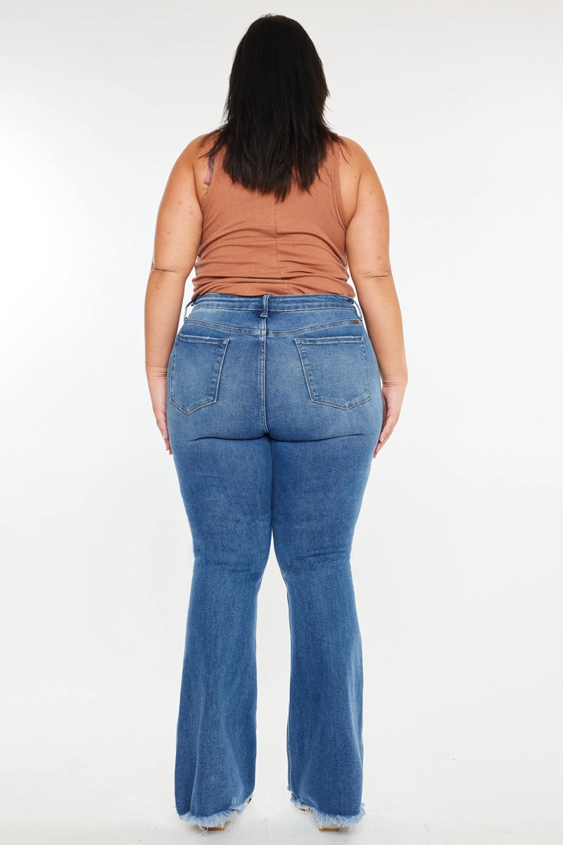 Tia Essentials High Rise Bootcut Jeans (Plus Size)