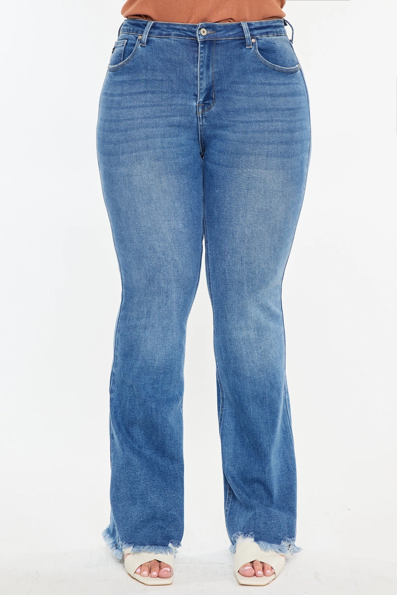 Tia Essentials High Rise Bootcut Jeans (Plus Size)